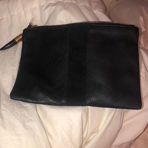 Kempton & Co. black suede pouch